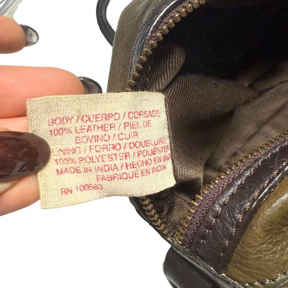 Rare Lucky Brand Olive Green Leather Satchel — New/Barely Used - Picture 17 of 17